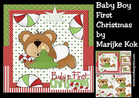 Baby Boy First Christmas Mini Kit