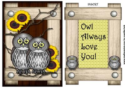 Topper & Insert Owl Always Love You