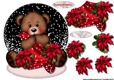 Snowglobe Christmas Teddie