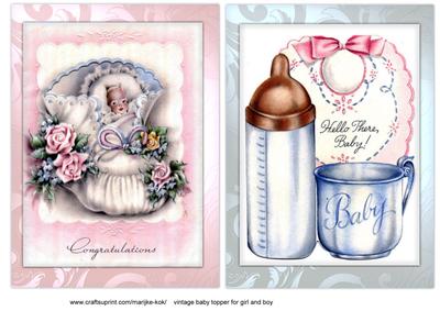 Vintage Baby Toppers