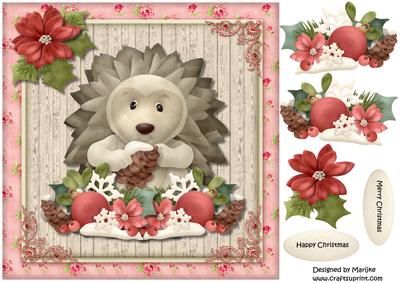 Hedgehog's Christmas Topper