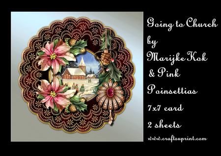 Going to Church & Pink Poinsettias