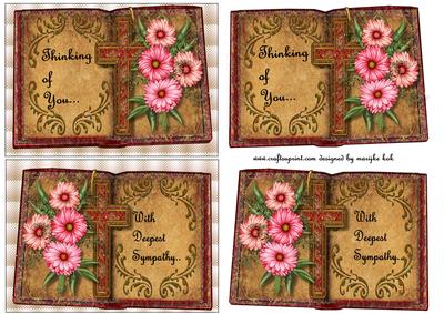 Sympathy Books Corsage & Cross