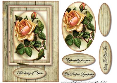 Vintage Sympathy Rose - 2