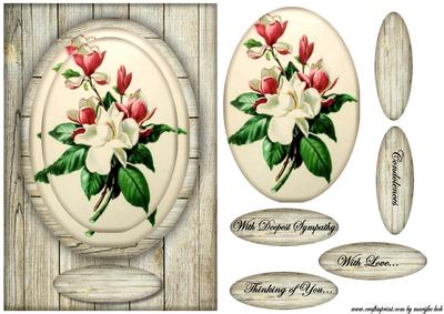 Vintage Sympathy Magnolias
