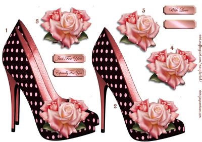 Shoes & Pink Roses