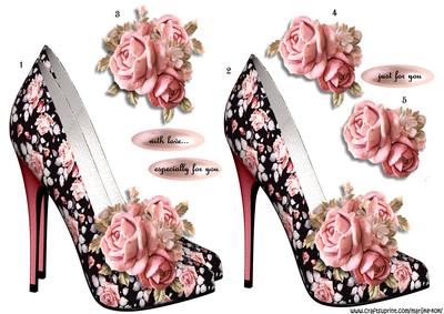 Shoes & Pastel Roses