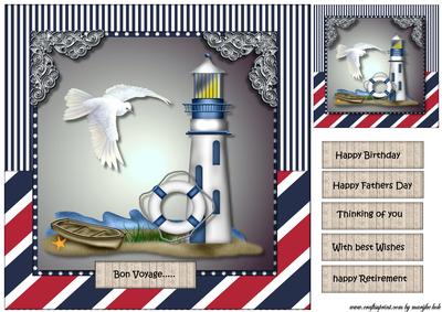 Male Card Topper the Lighthouse - 