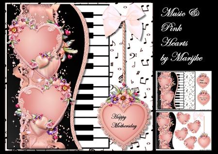 Music & Pink Hearts Mini Kit