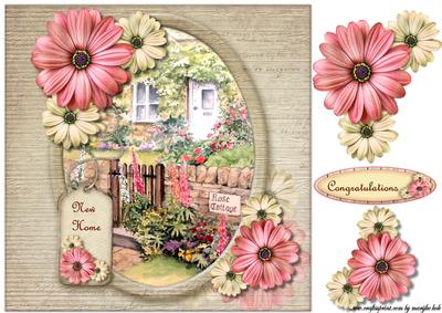 New Home Card Topper Cottage