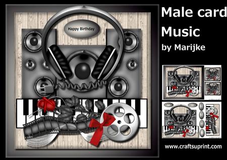 Male Card Music Mini Kit