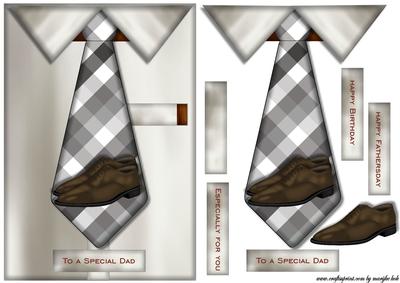 Male Card Tie & Shoes
