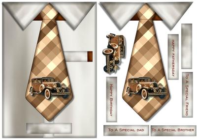 Male Card Tie Nostalgia