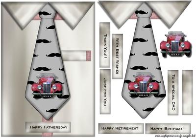 Male Card Tie & Mg Car