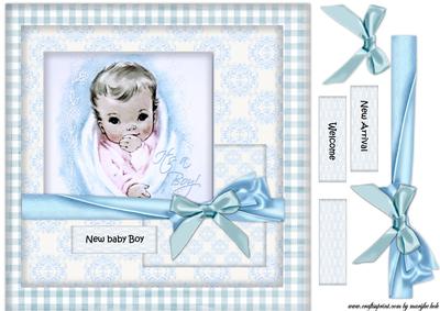 New Baby Boy Vintage 1
