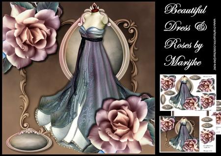 Beautiful Dress & Roses Mini Kit