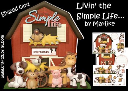 Livin' the Simple Life Shaped Card Mini Kit
