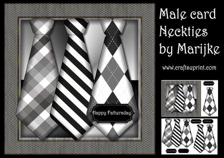 Male Card Neckties Mini Kit