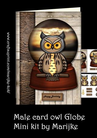 Male Card Owl Globe Mini Kit