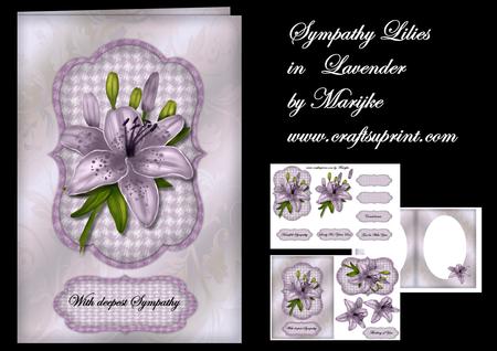 Sympathy Lilies in Lavender Mini Kit