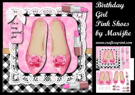 Birthday Girl Pink Shoes Mini Kit
