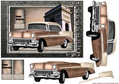 Male Card Classic Car 1