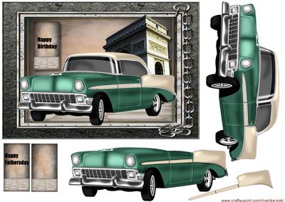 Male Card Classic Car 2