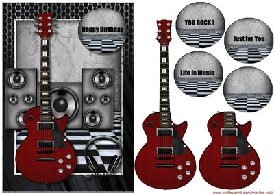 Male Card Life is Music 2