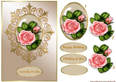 Classic Frame Pink Roses