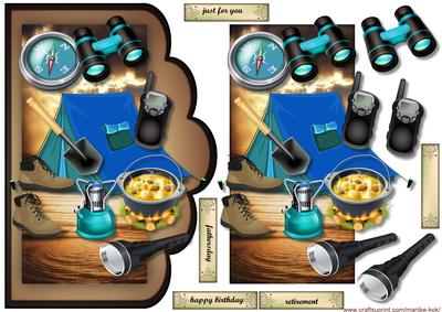 Male Scallop Card Camping