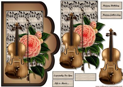 Male Card Scallop Music