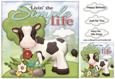 Simply Life Cute Cow