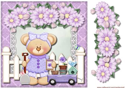 Gretchen and Her Garden Quick Card