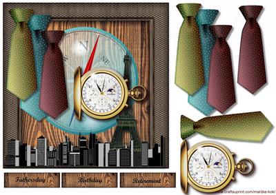 Male Card Ties