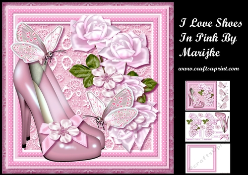 I Love Shoes In Pink Mini Kit