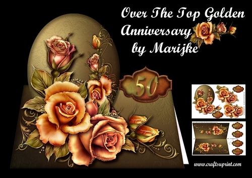 Over The Edge Golden Anniversary Roses Mini Kit