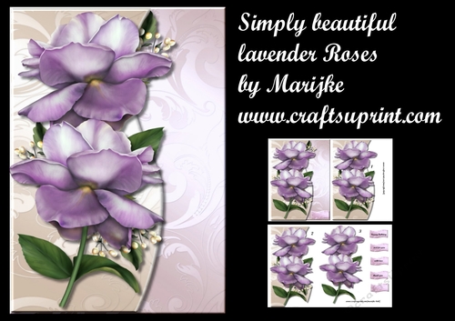 Simply beautiful Lavender Roses Mini Kit