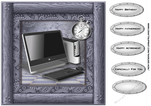Male card Topper Office