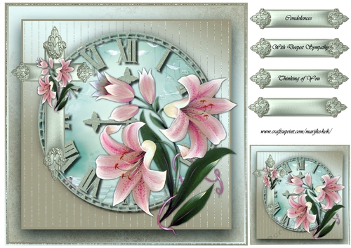 Sympathy Lilies & Cross