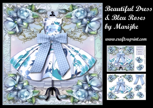Beautiful Dress & Bleu Roses Mini Kit