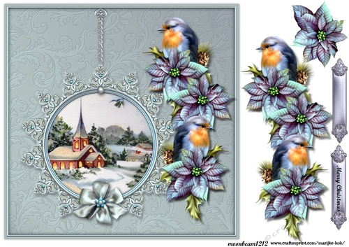 Christmas Church In Classic Frame 2