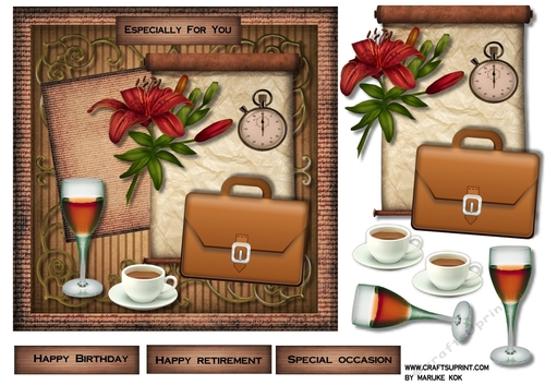 Male card office Collage