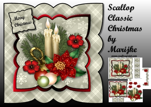 Scallop Topper Classic Christmas Mini Kit
