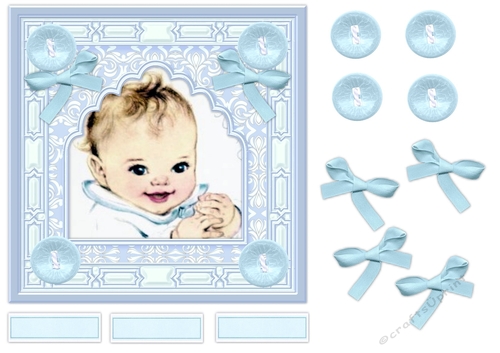 New baby Boy In fancy Frame