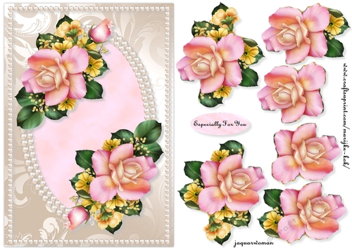 Elegant pearls and Roses