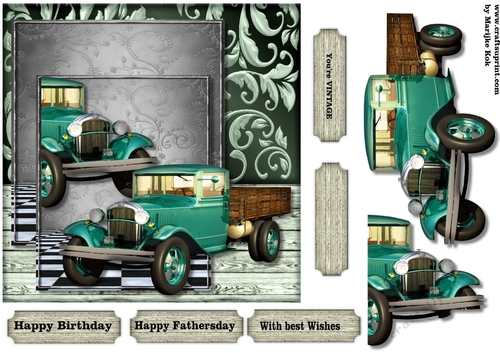 Male card VintageTruck
