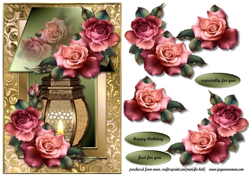 Classic Lamp & Fabulous Roses