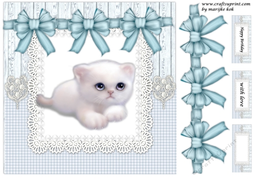 Cute Kitten Birthday Girl
