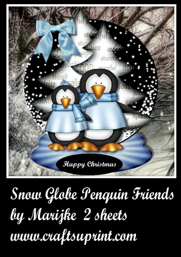 Snow Globe Penquin Friends Mini Kit