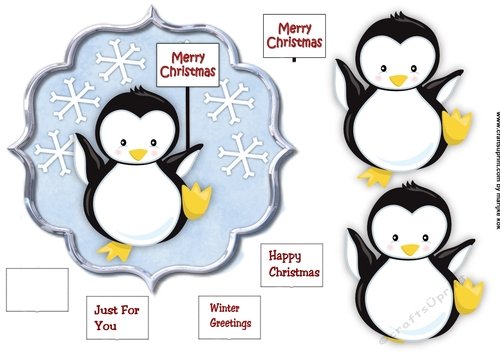 Scallop Topper Cute penquin